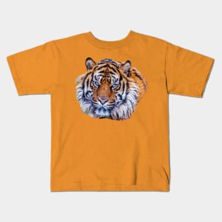 Sumatran Tiger with his eyes on you Kids T-Shirt